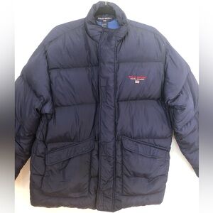Polo Sport Ralph Lauren Y2K Puffer Jacket Men’s Size Large Navy Down Feather
